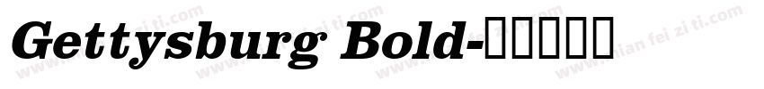 Gettysburg Bold字体转换